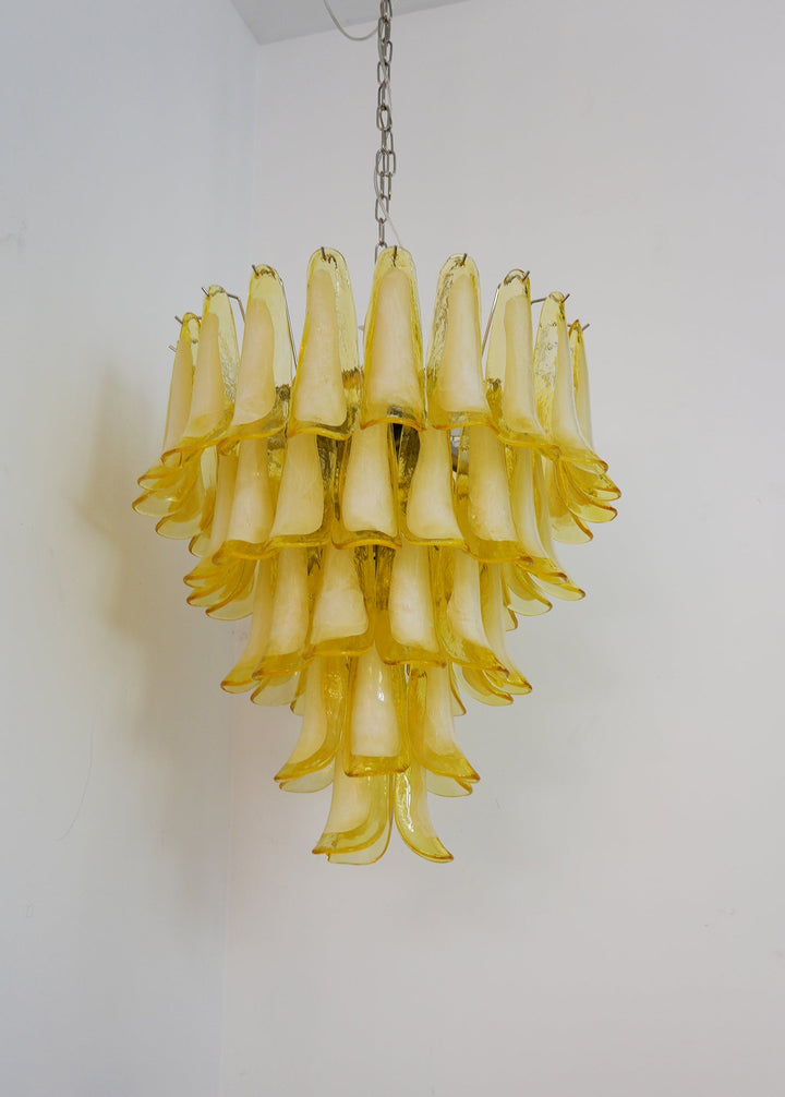 Aurora Chandelier Verre Murano Pétale Vague - Neutralighting
