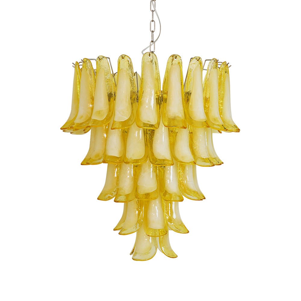 Aurora Chandelier Verre Murano Pétale Vague - Neutralighting