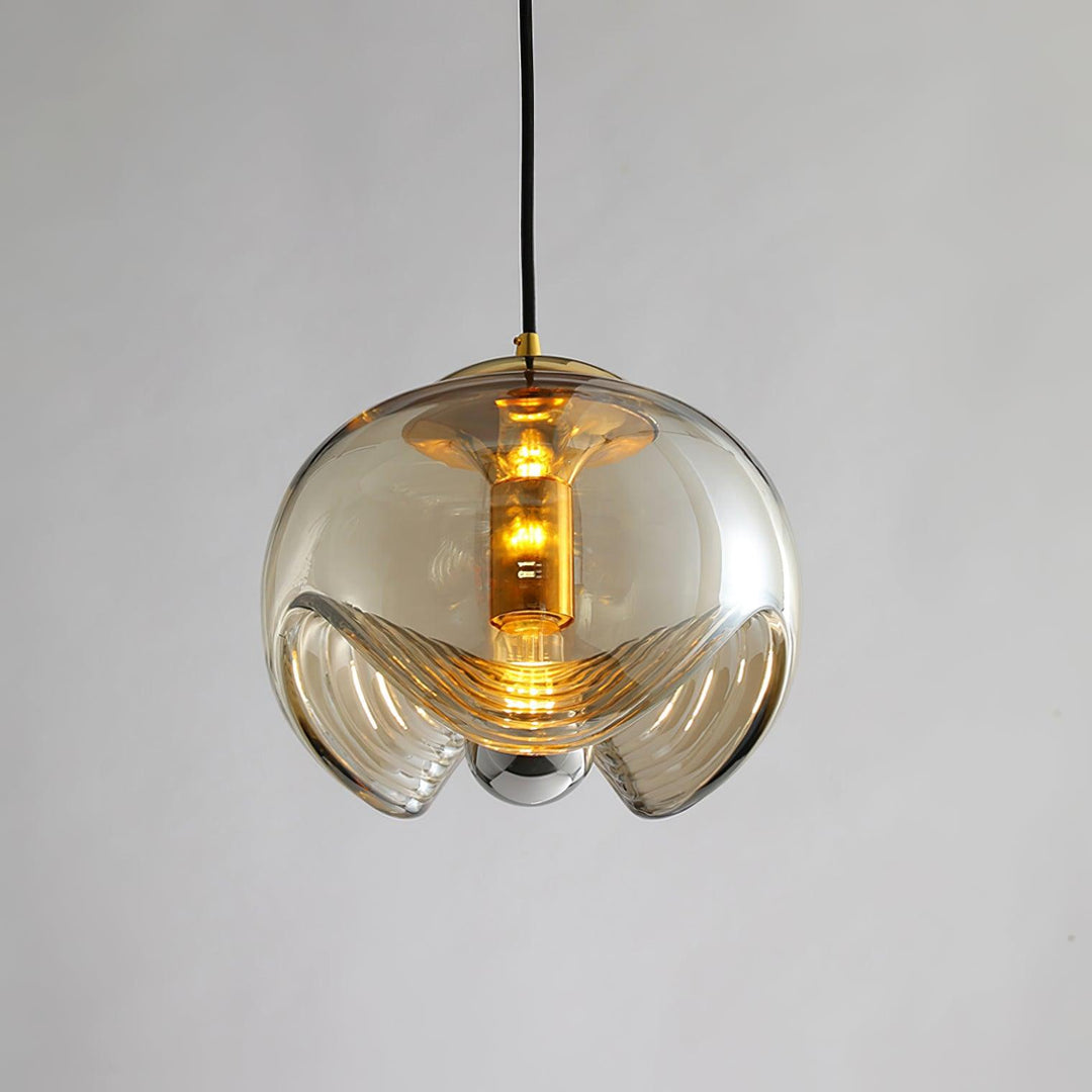 Solara Suspension en Verre Vague Mid-Century Vintage - Neutralighting
