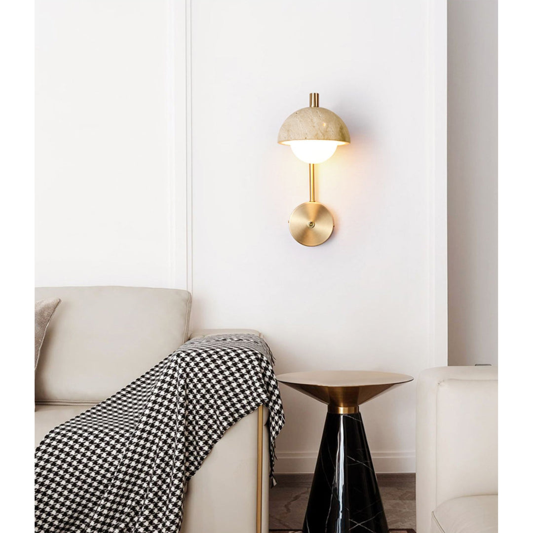 Civarir Applique Murale Travertin Beige Moderne - Neutralighting