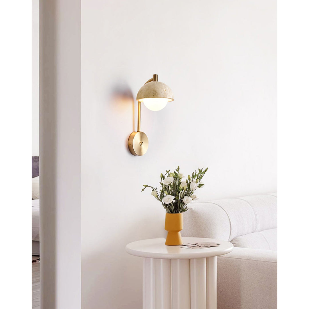 Civarir Applique Murale Travertin Beige Moderne - Neutralighting