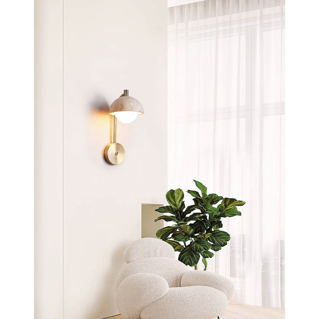 Civarir Applique Murale Travertin Beige Moderne - Neutralighting
