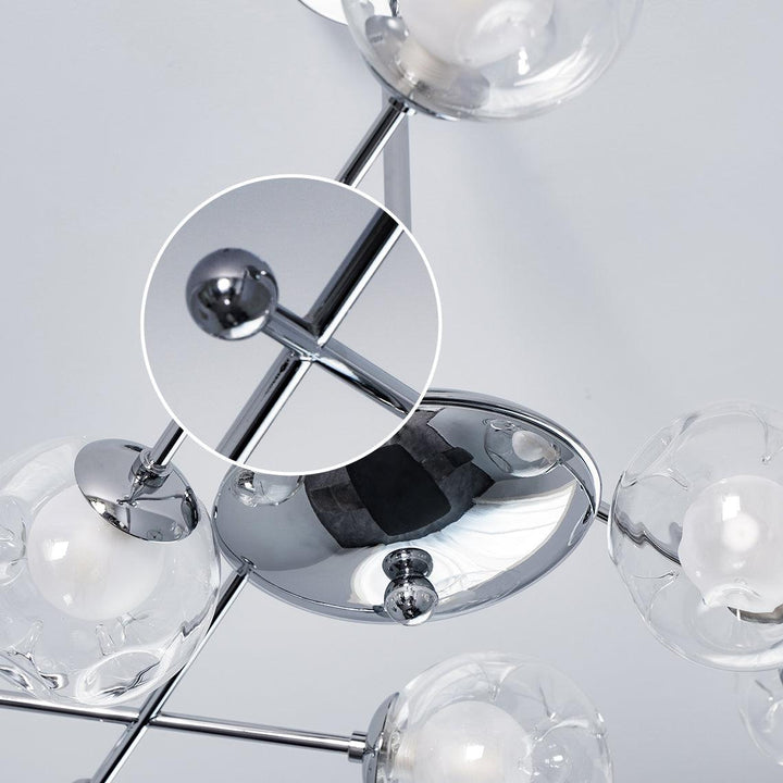Lustra Chandelier en Verre et Chrome - Neutralighting