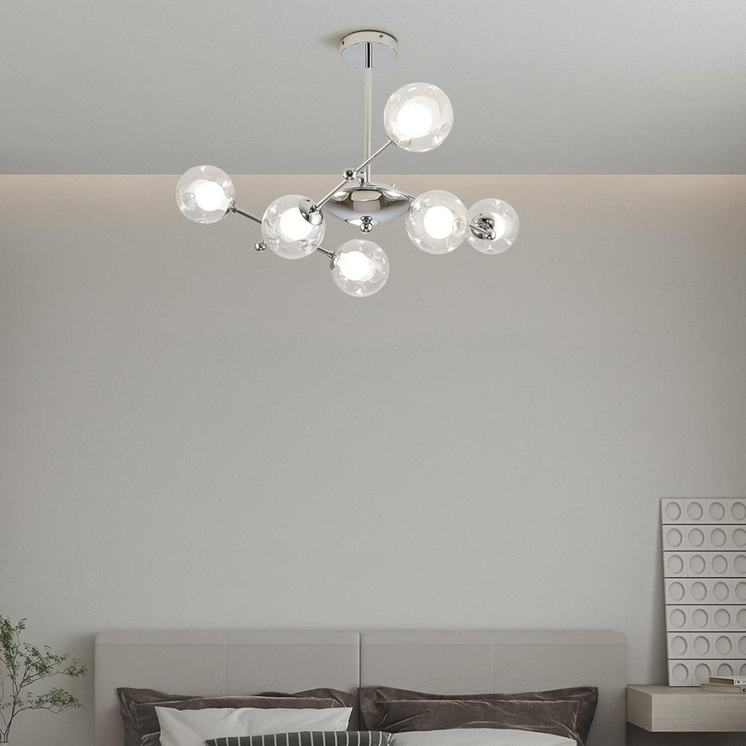 Lustra Chandelier en Verre et Chrome - Neutralighting