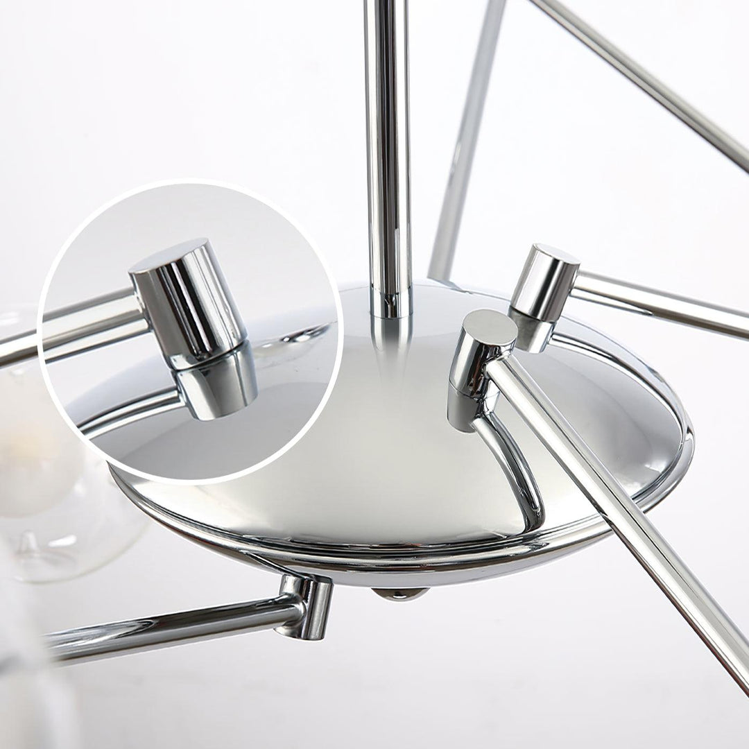 Lustra Chandelier en Verre et Chrome - Neutralighting