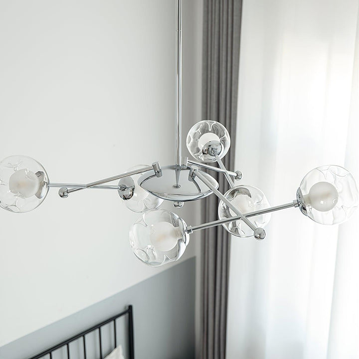 Lustra Chandelier en Verre et Chrome - Neutralighting