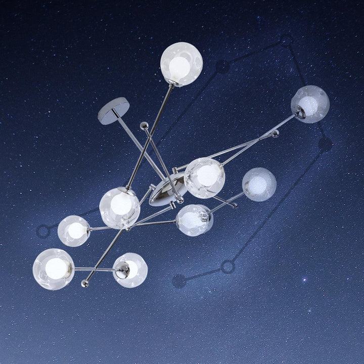 Lustra Chandelier en Verre et Chrome - Neutralighting
