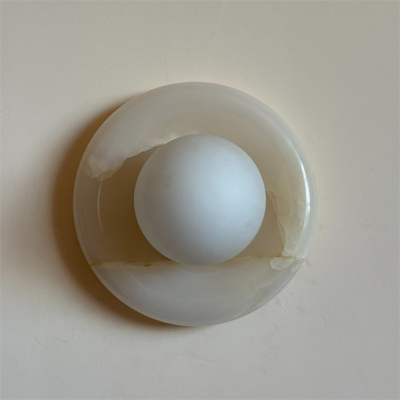 Aursilos Applique Murale Verre Jade Blanc Art Nordique Premium - Neutralighting