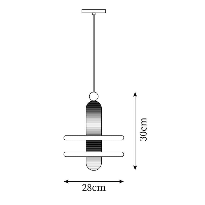 Goose Suspension en Alabastre Blanc et Cuivre - Neutralighting