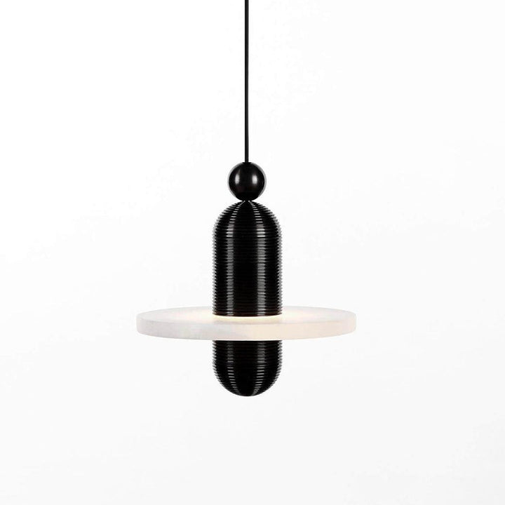 Goose Suspension en Alabastre Blanc et Cuivre - Neutralighting
