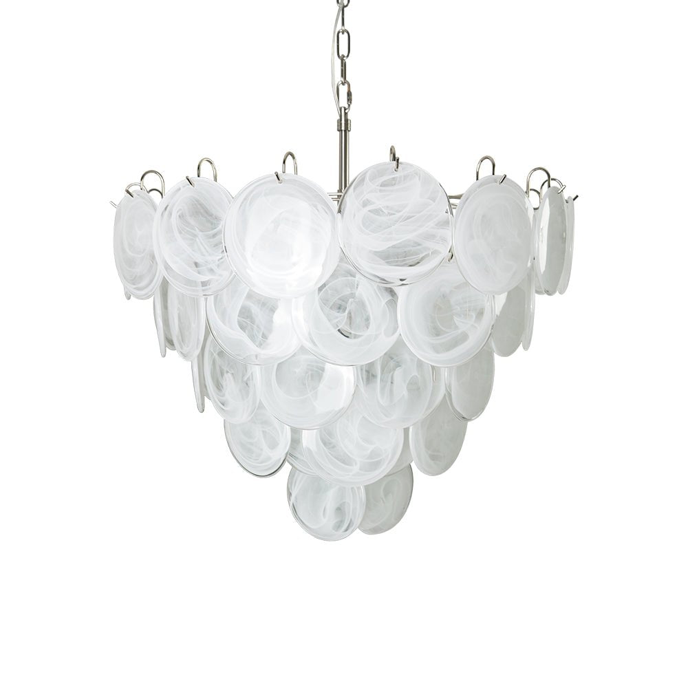 Aurora Lustre en Verre de Murano Blanc - Neutralighting