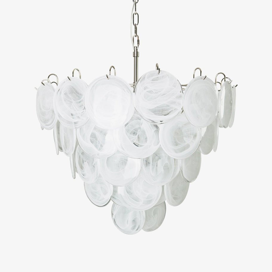 Aurora Lustre en Verre de Murano Blanc - Neutralighting
