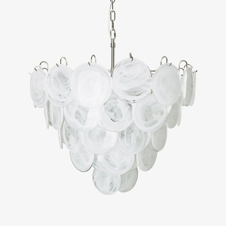 Aurora Lustre en Verre de Murano Blanc - Neutralighting