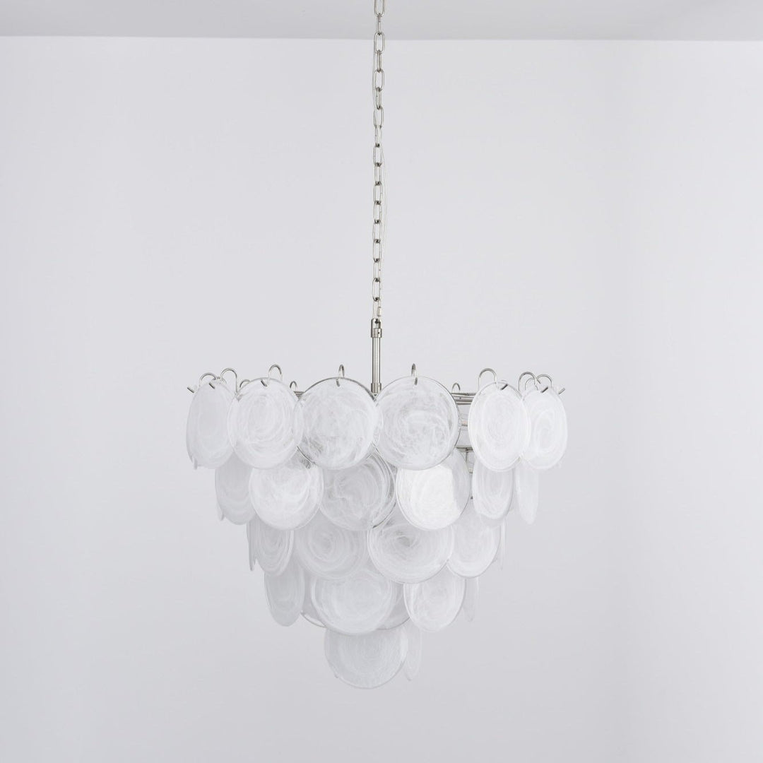 Aurora Lustre en Verre de Murano Blanc - Neutralighting