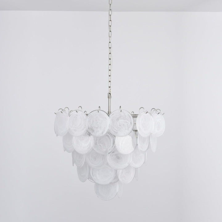 Aurora Lustre en Verre de Murano Blanc - Neutralighting