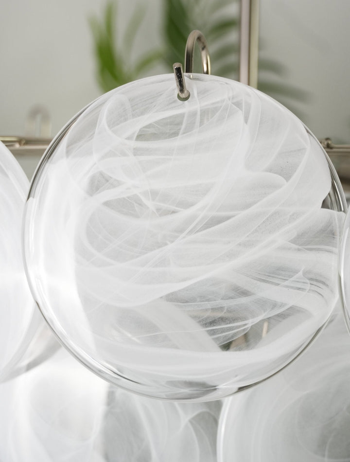 Aurora Lustre en Verre de Murano Blanc - Neutralighting