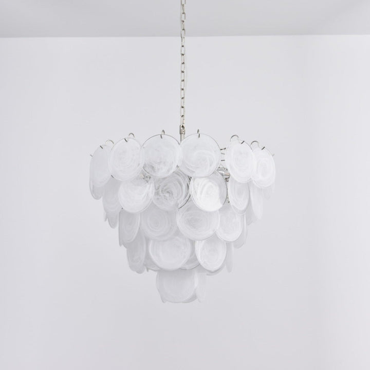 Aurora Lustre en Verre de Murano Blanc - Neutralighting