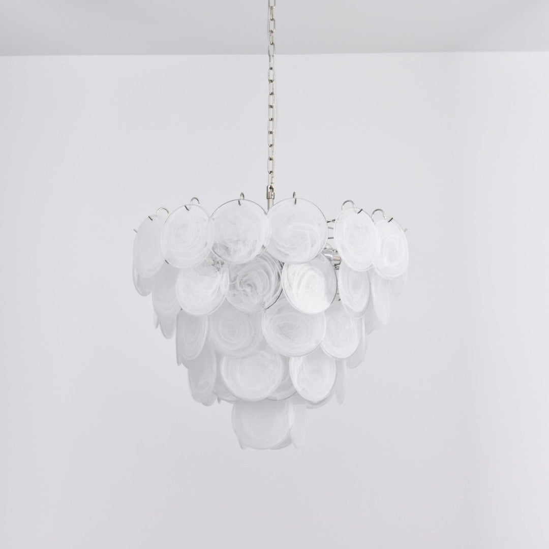 Aurora Lustre en Verre de Murano Blanc - Neutralighting