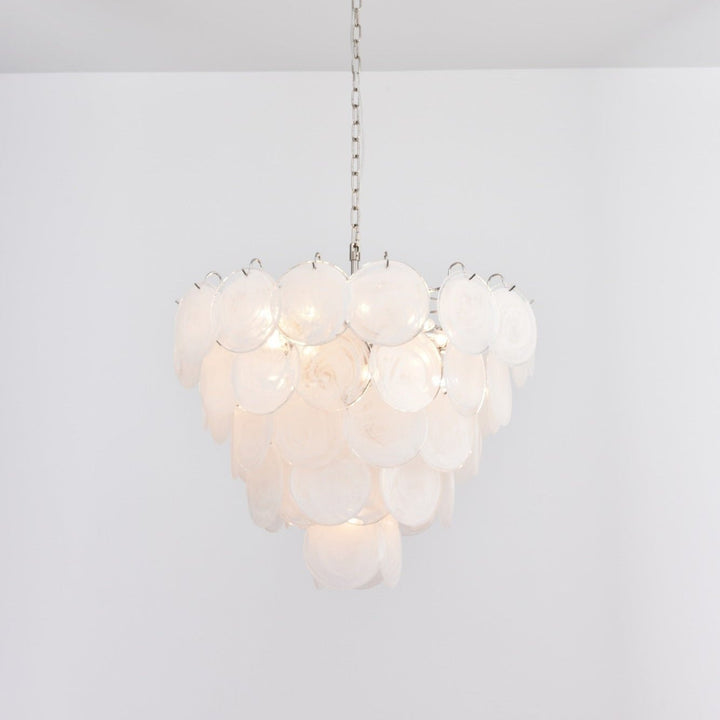 Aurora Lustre en Verre de Murano Blanc - Neutralighting