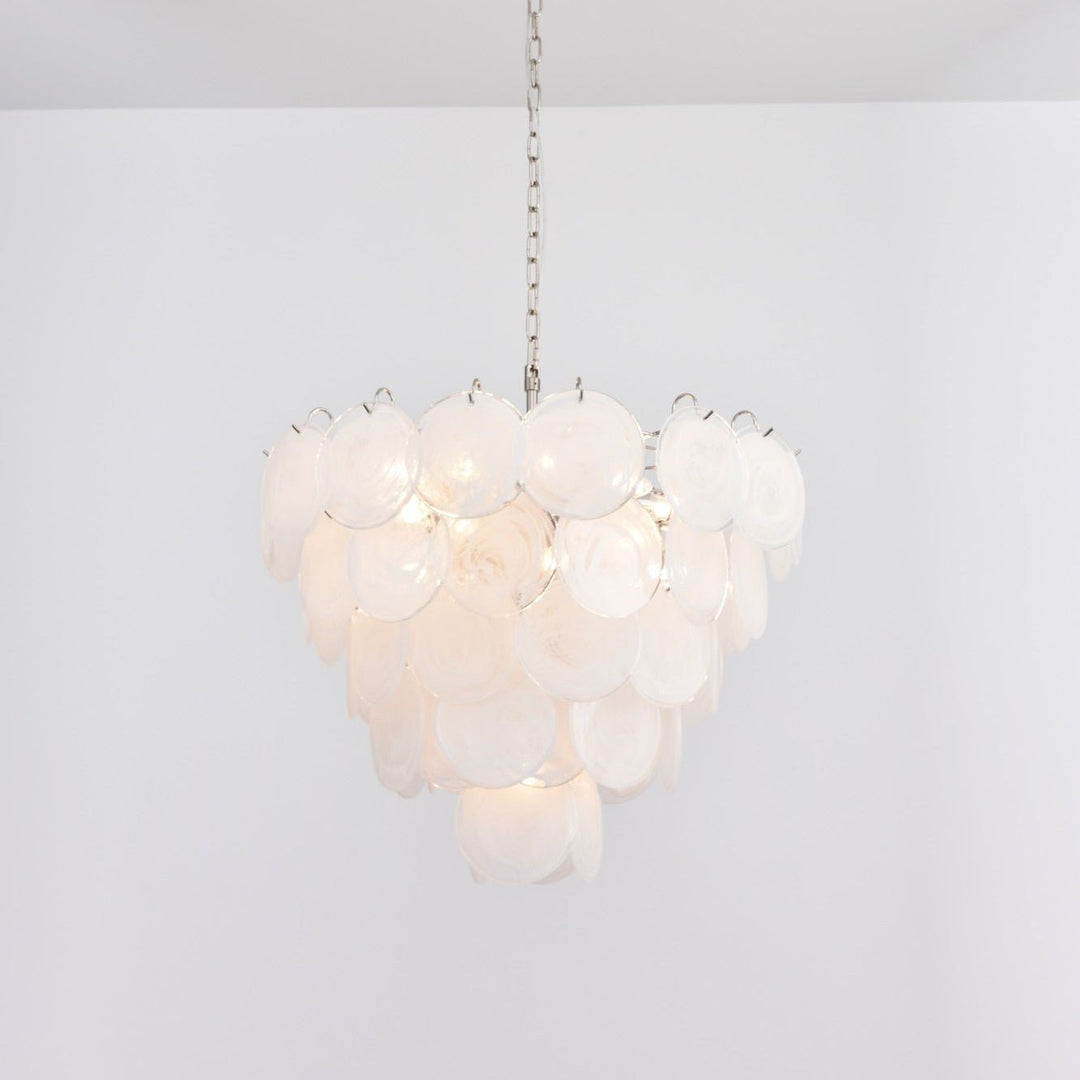Aurora Lustre en Verre de Murano Blanc - Neutralighting