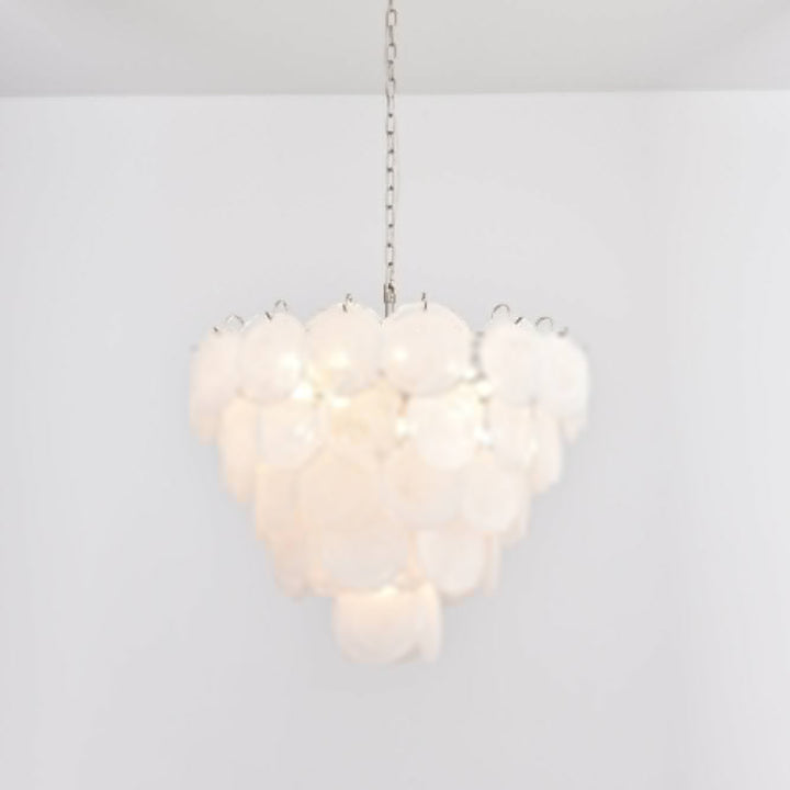 Aurora Lustre en Verre de Murano Blanc - Neutralighting