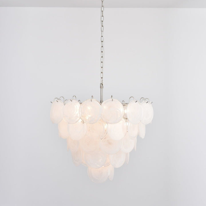 Aurora Lustre en Verre de Murano Blanc - Neutralighting