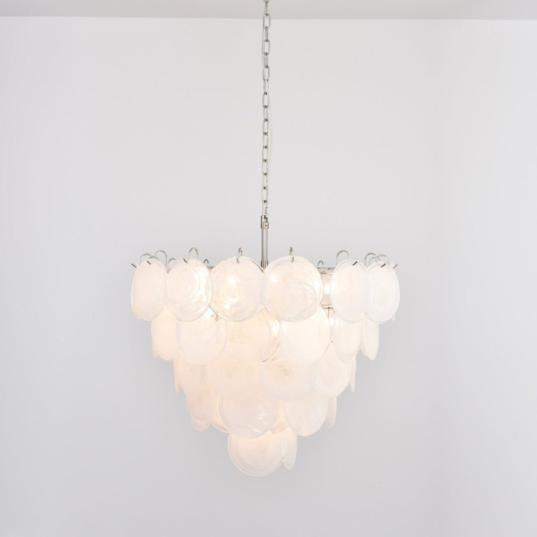 Aurora Lustre en Verre de Murano Blanc - Neutralighting