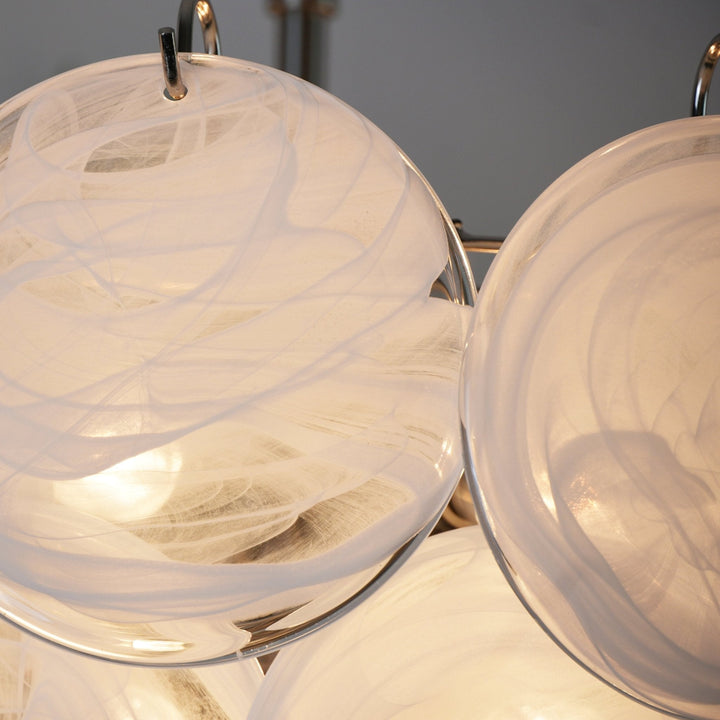 Aurora Lustre en Verre de Murano Blanc - Neutralighting