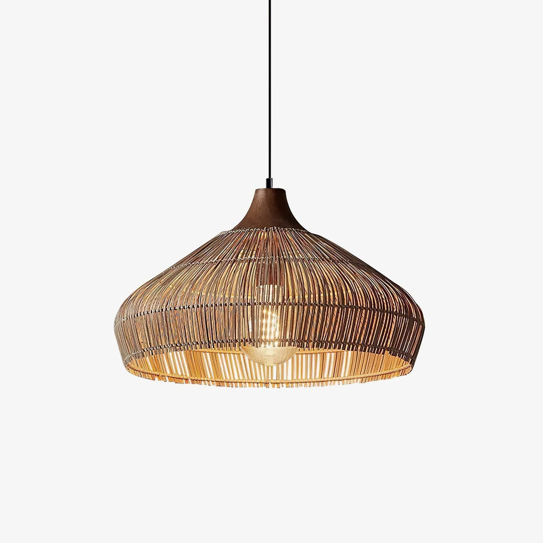 Lythean Elegance Art Rattan Wood Pendant Light - Neutralighting