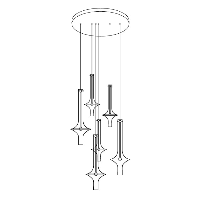 Talera Suspension Lampe en Verre Industrielle Glam - Neutralighting