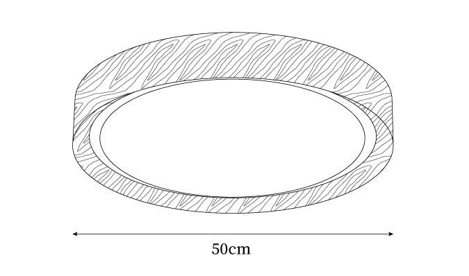Orbis Plafonnier Rond Effet Bois - Neutralighting