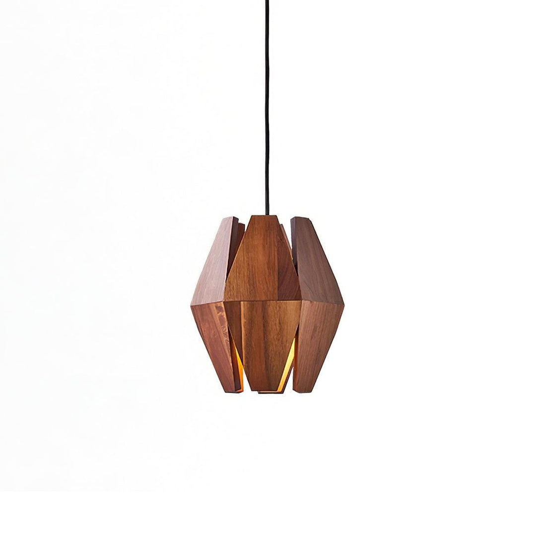 Suspension Géométrique Bois Nordique Minimaliste - Neutralighting