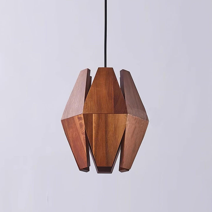Suspension Géométrique Bois Nordique Minimaliste - Neutralighting