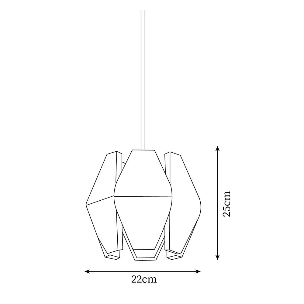 Suspension Géométrique Bois Nordique Minimaliste - Neutralighting
