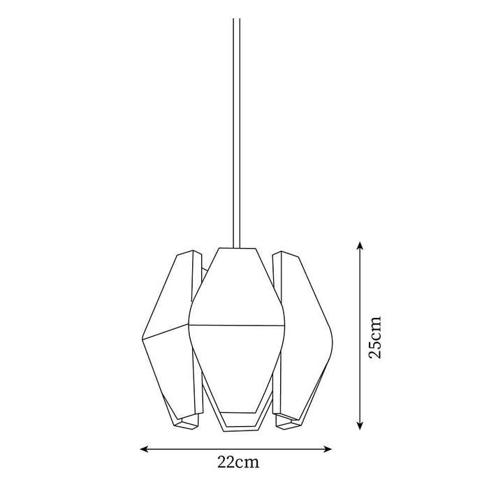 Suspension Géométrique Bois Nordique Minimaliste - Neutralighting