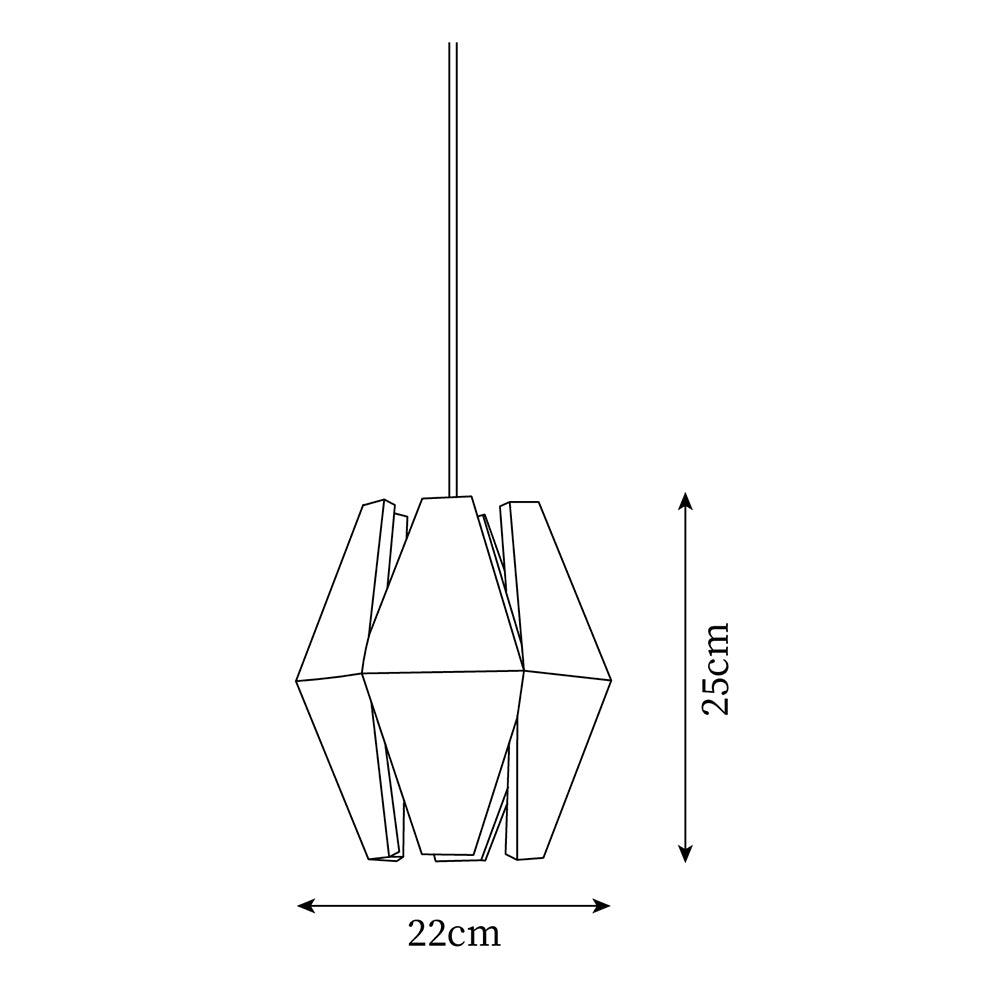Suspension Géométrique Bois Nordique Minimaliste - Neutralighting