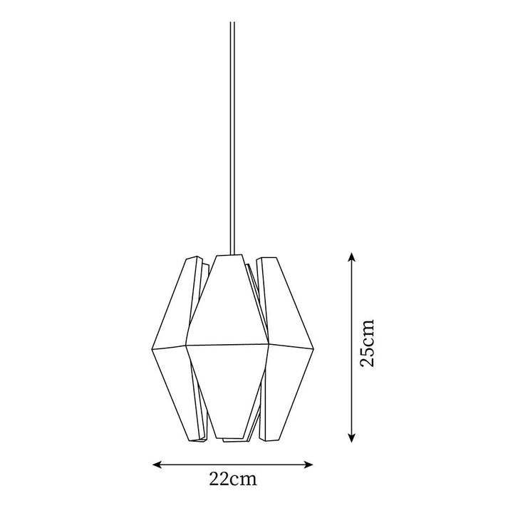 Suspension Géométrique Bois Nordique Minimaliste - Neutralighting