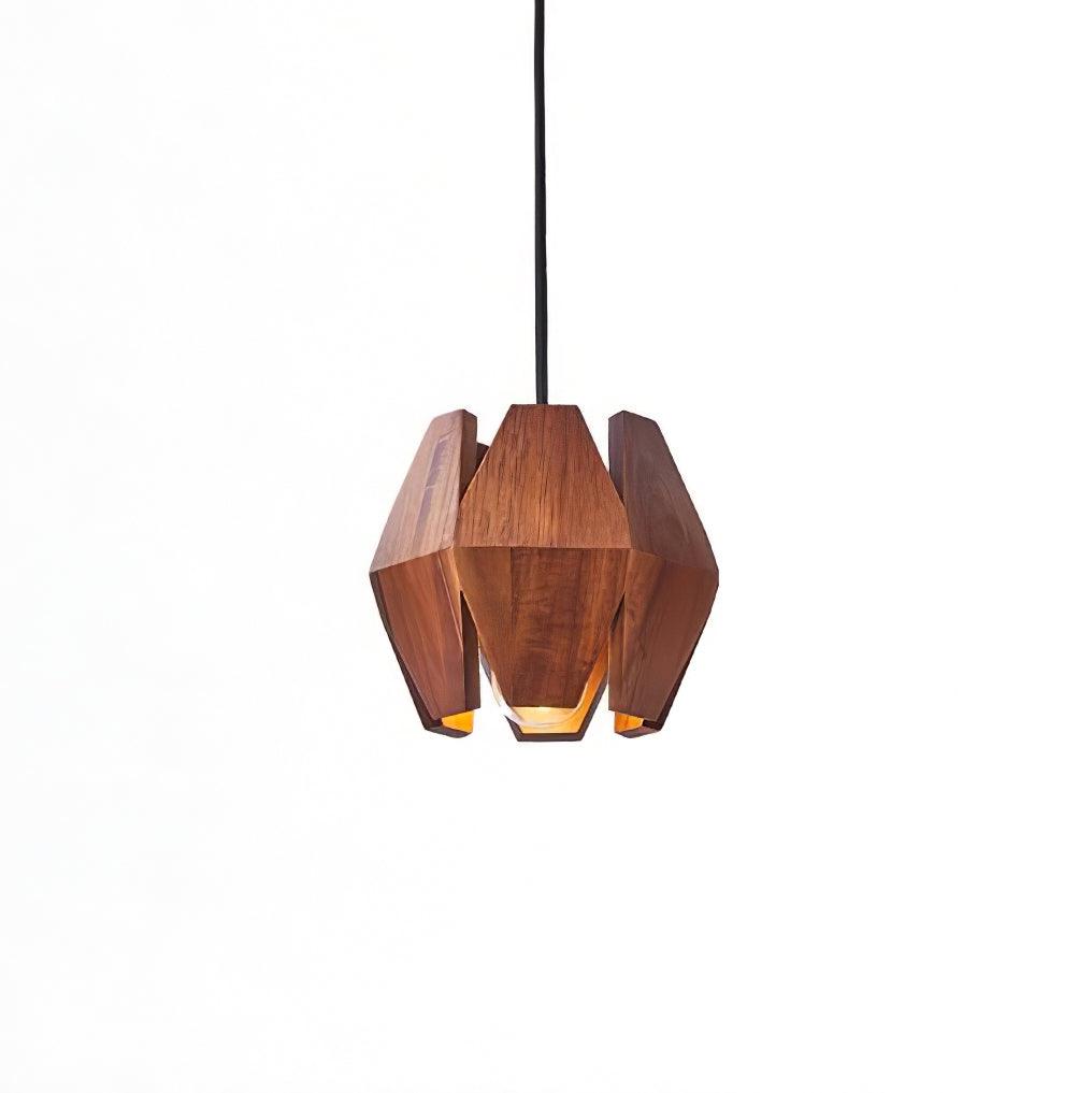 Suspension Géométrique Bois Nordique Minimaliste - Neutralighting