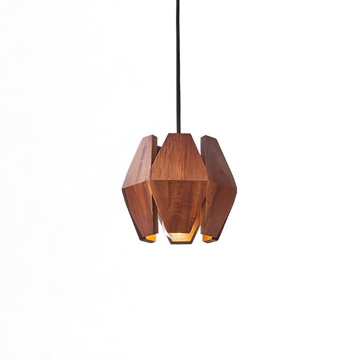 Suspension Géométrique Bois Nordique Minimaliste - Neutralighting