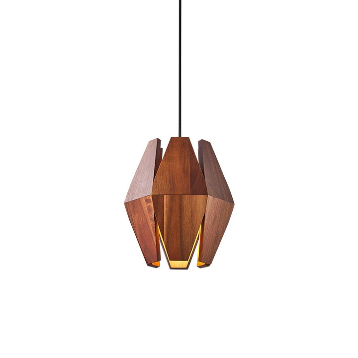 Suspension Géométrique Bois Nordique Minimaliste - Neutralighting
