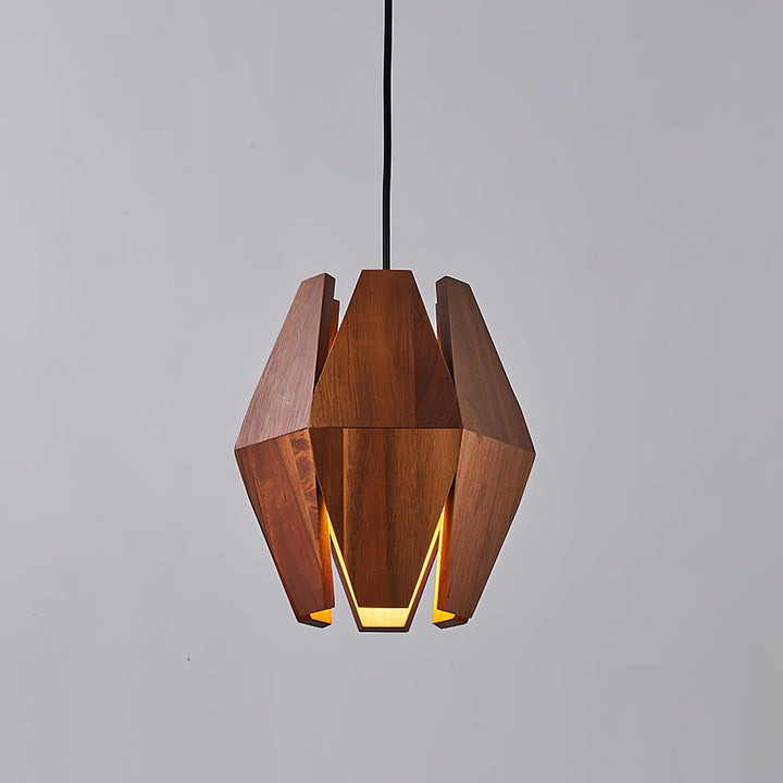 Suspension Géométrique Bois Nordique Minimaliste - Neutralighting