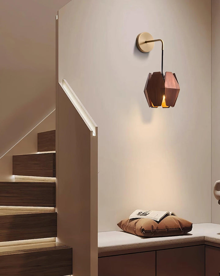 Applique Murale Géométrique Bois Nordique Minimaliste - Neutralighting