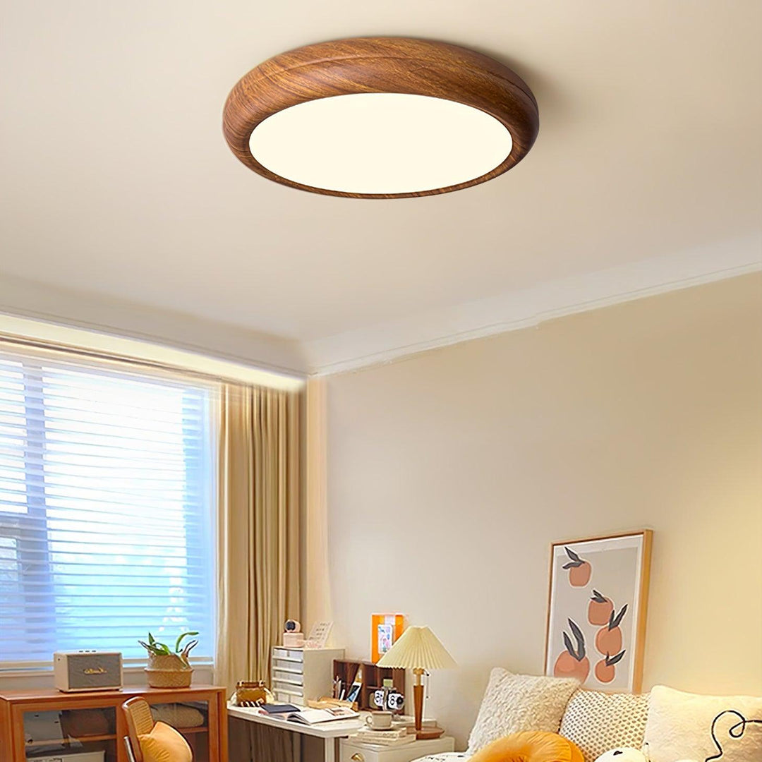 Orbis Plafonnier Rond Effet Bois - Neutralighting