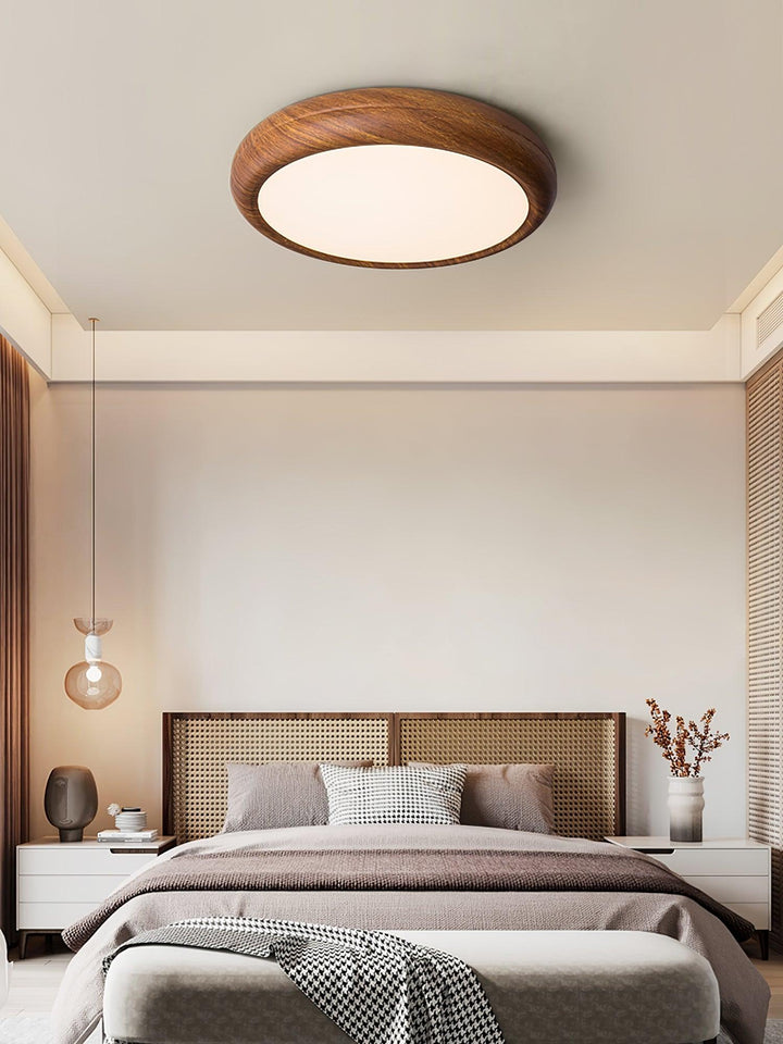 Orbis Plafonnier Rond Effet Bois - Neutralighting