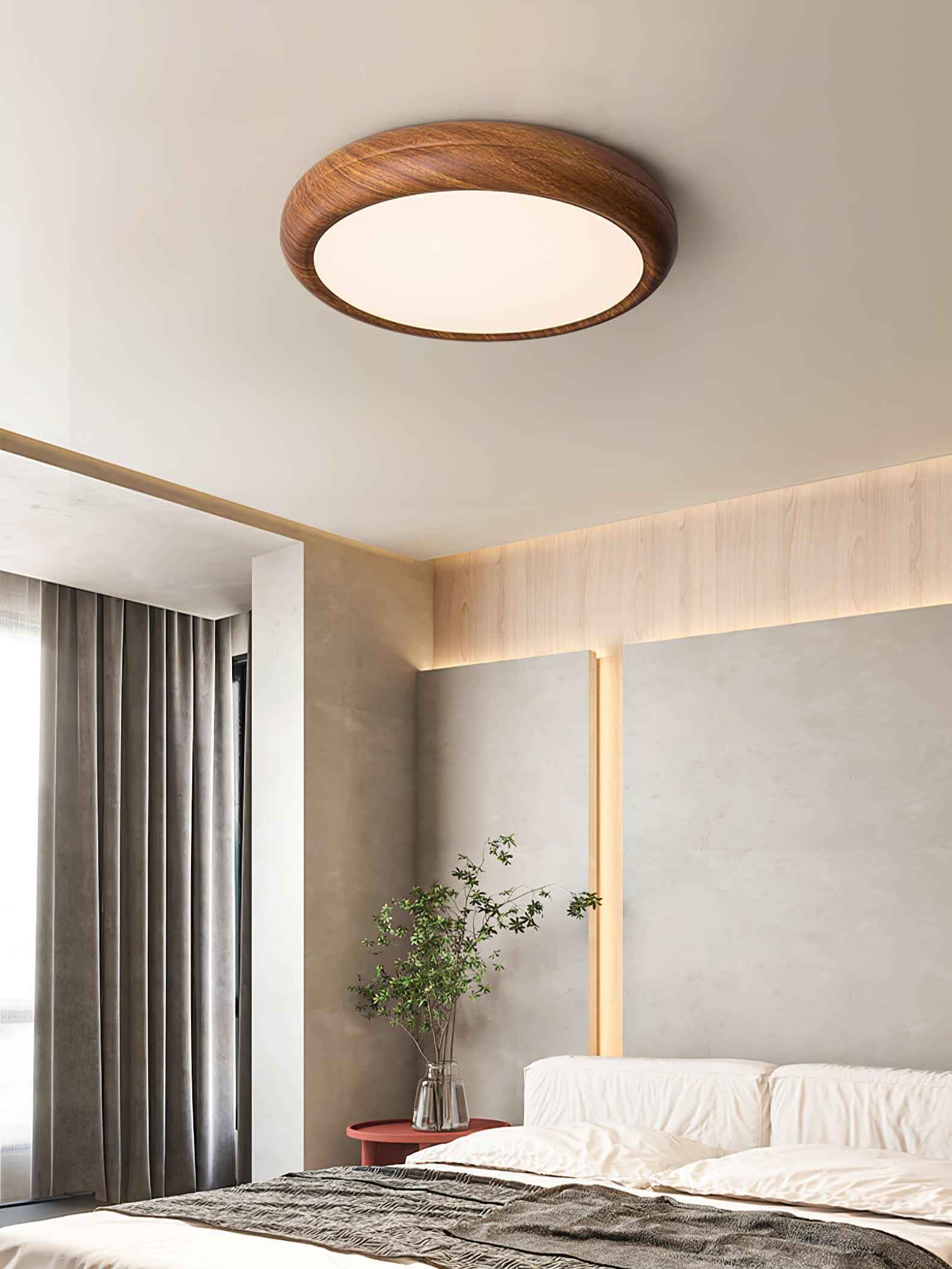 Solara Acrylique 40cm Noyer LED 18W