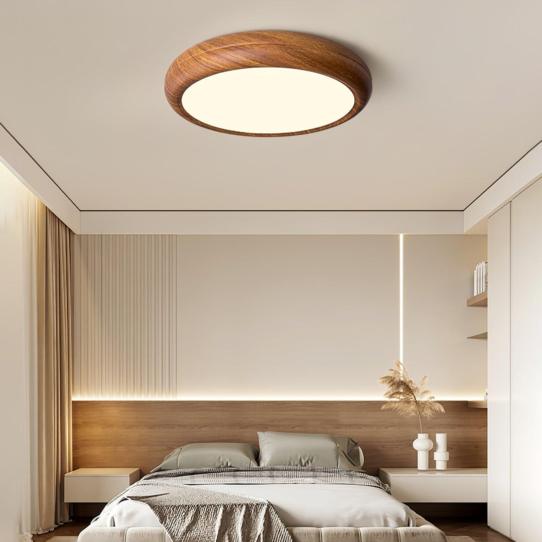 Orbis Plafonnier Rond Effet Bois - Neutralighting