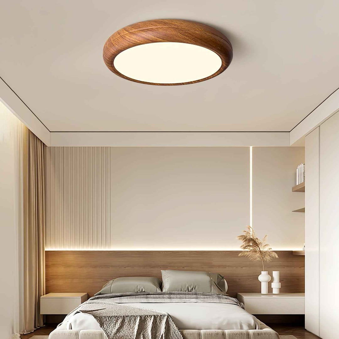 Solara Acrylique 40cm Noyer LED 18W