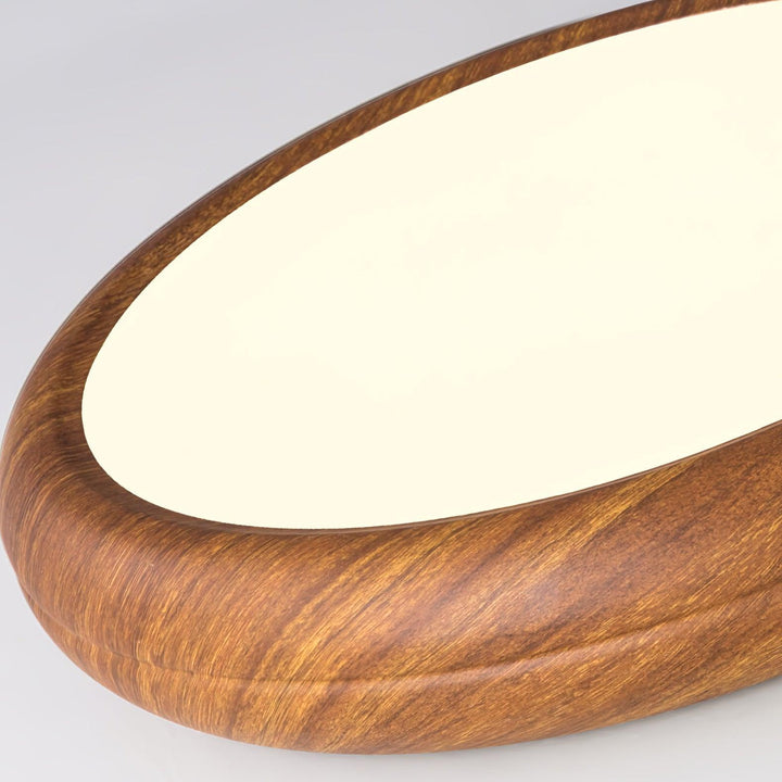 Solara Plafonnier rond en acrylique effet bois - Neutralighting