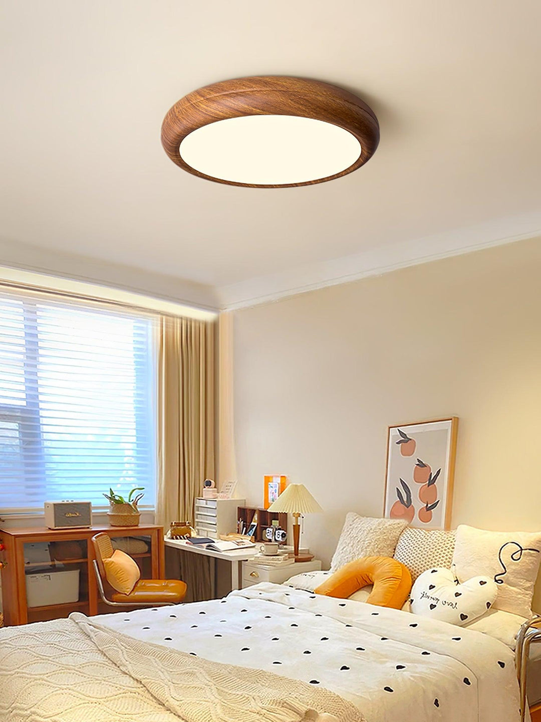 Orbis Plafonnier Rond Effet Bois - Neutralighting