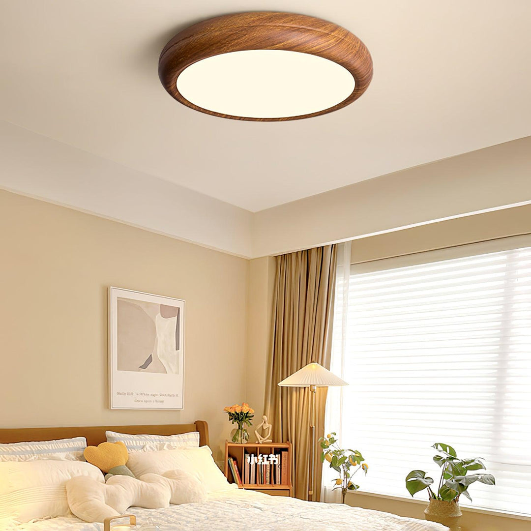 Orbis Plafonnier Rond Effet Bois - Neutralighting